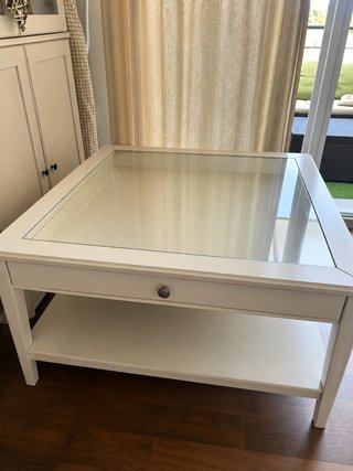 Mesa de centro Ikea con cristal