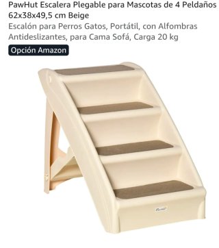 Escalera para mascotas PawHut 4 peldaños