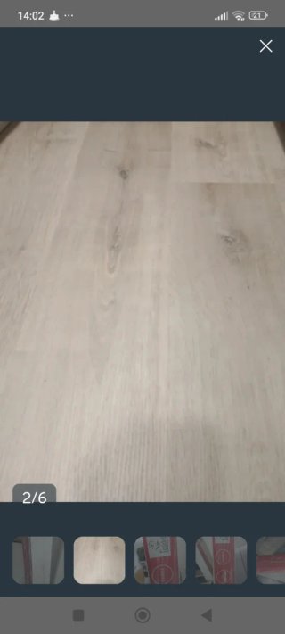 Suelo laminado Finflor 5 cajas 11m² nuevo