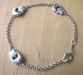 Pulsera Vintage Plata Maciza con contraste 7,22 gr