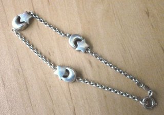 Pulsera Vintage Plata Maciza con contraste 7,22 gr