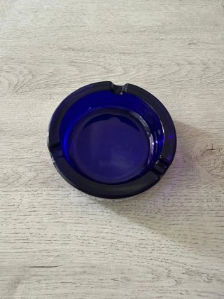 Cenicero Cinzano Azul Vintage Años 70