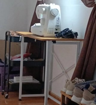 Mesa Escritorio Plegable Negra- blanco