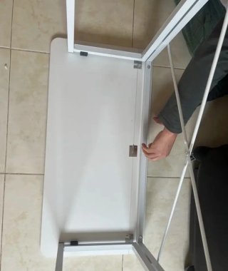 Mesa Escritorio Plegable Negra- blanco