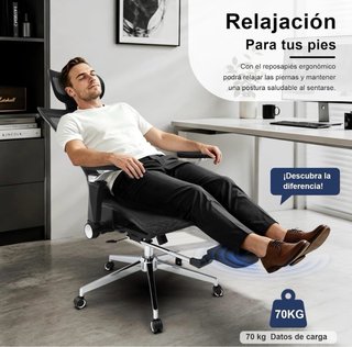 Silla ergonómica de oficina ajustable
