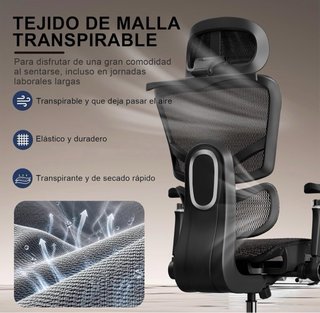 Silla ergonómica de oficina ajustable