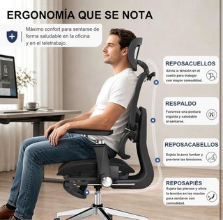 Silla ergonómica de oficina ajustable