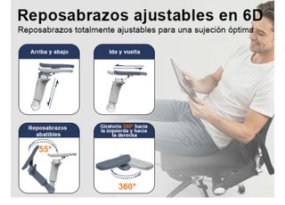 Silla ergonómica de oficina ajustable