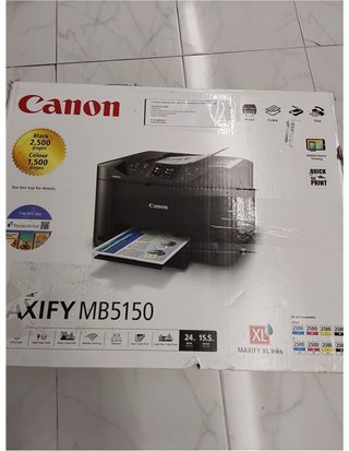 Canon Maxify MB5150 Impresora Compacta Multifunción 4 en 1 - Sistema de Inyección de Tinta - WiFi - Pantalla LCD Táctil - ADF de 50