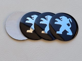 4 Pegatinas Peugeot para Tapabujes Centro Llantas