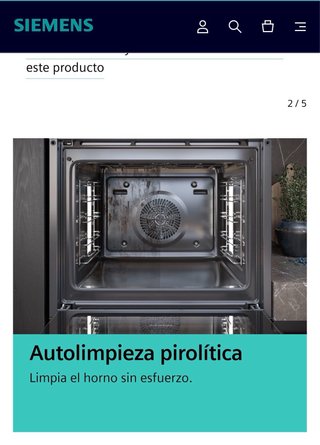 Horno Siemens HB76GS551E Gama Alta
