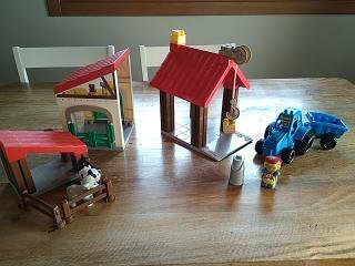 Granja infantil de construcción