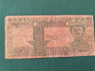 Lote 3 Billetes Ghana 20, 50, 100 Cedis