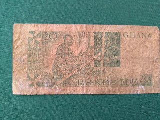Lote 3 Billetes Ghana 20, 50, 100 Cedis