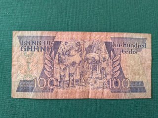 Lote 3 Billetes Ghana 20, 50, 100 Cedis