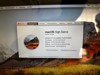 MacBook Pro 2011 16GB RAM 256GB