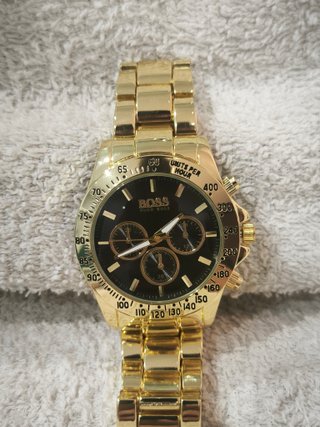 Reloj Hugo Boss Negro y Dorado