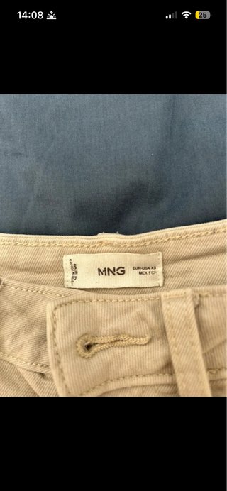 Mango Vaquero Corto Beige