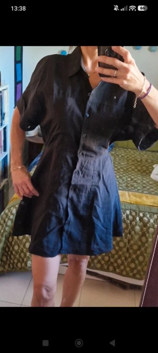 Vestido negro corto