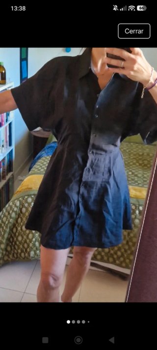 Vestido negro corto