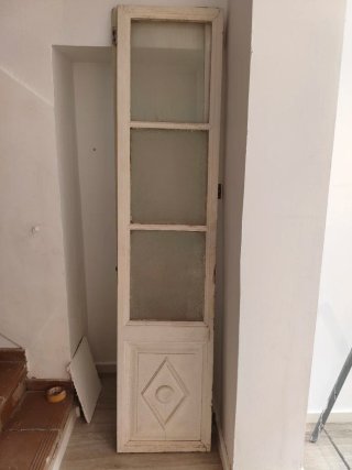 2 puertas vintage de madera y cristal 10 eu unidad