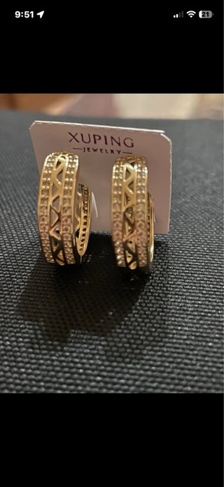 Pendientes Oro Laminado 14k Xuping