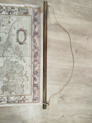 Mapa antiguo de tela
