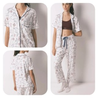 Pijama Women Secret XL Estampado Pájaros
