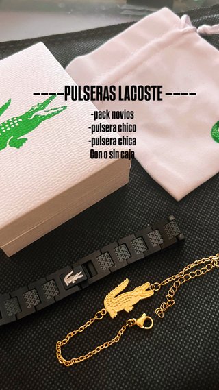 Pulseras Lacoste Pack Novios Chico Chica