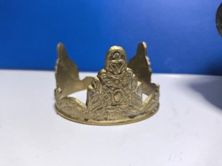 Corona antigua bronce religiosa
