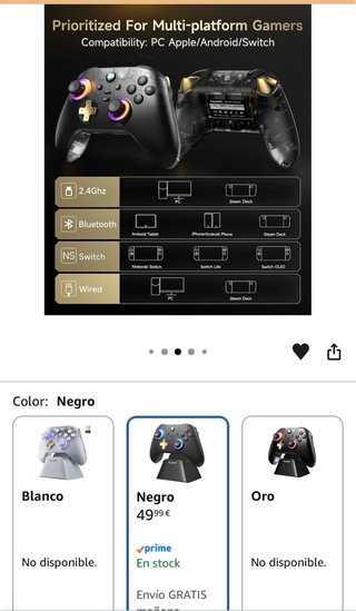 Mando EasySMX Negro