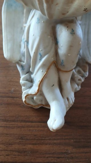 Benditera de porcelana ángel