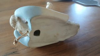 Benditera de porcelana ángel