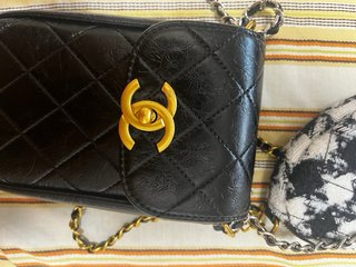 Neceser Chanel Negro y Multicolor