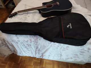Guitarra Acústica Negra Saison