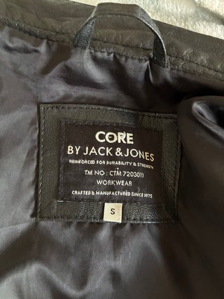 Chaqueta de cuero Jack & Jones Talla S