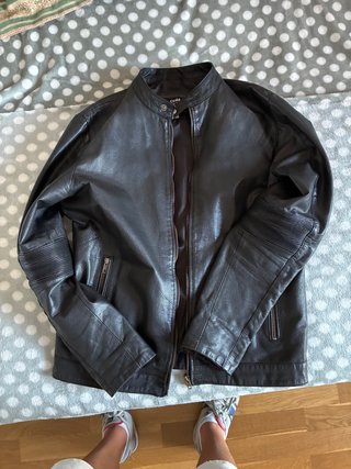 Chaqueta de cuero Jack & Jones Talla S