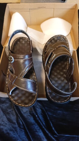Sandalias de cuero marrón Talla 39.5