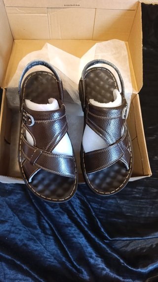 Sandalias de cuero marrón Talla 39.5