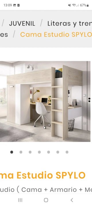 Habitación juvenil completa.