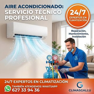 ️¡CLIMATIZACIÓN-24H! BARCELONA reparación, carga