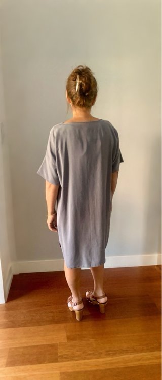 Vestido Manguun gris talla única