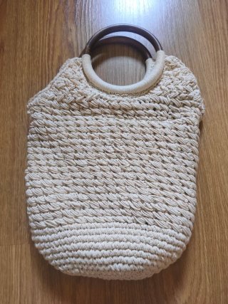 Bolso de mano Zara tejido