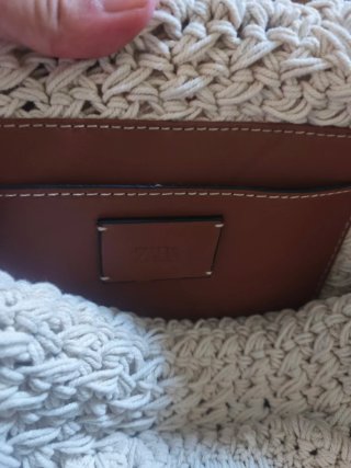 Bolso de mano Zara tejido