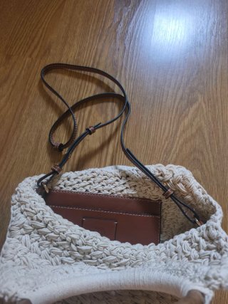 Bolso de mano Zara tejido