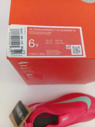 Nike tg 38,5 Jr zoom Superfly 10 Academy ic