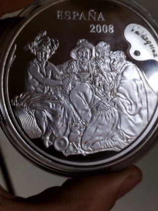 Moneda 50 Euro Las Meninas Plata 2008