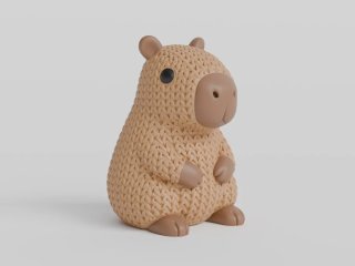 Figura Capibara Decorativa 3D