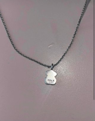 Collar Tous Oso Rosa y Plata
