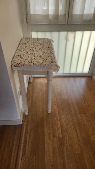 Mesa extensible retro blanca